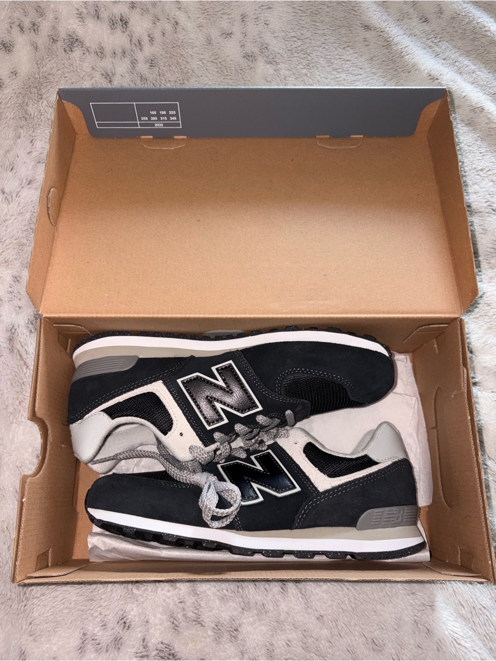 New Balance Kids Black & Gray Retro Running Sneakers